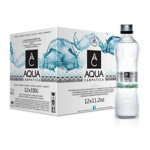 Aqua Carpatica szénsavas 0,33l üveg palackban(visszaváltható, Betéti díjas +50.-Ft)