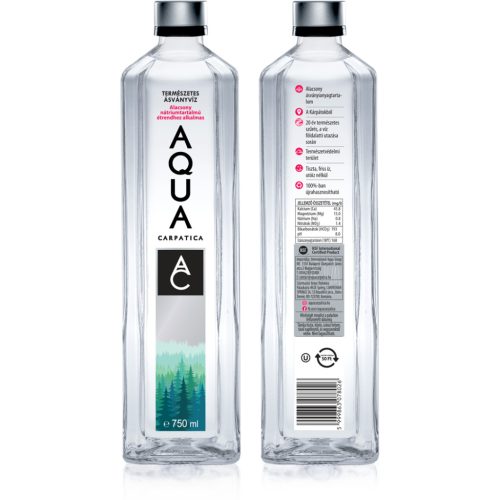 Aqua Carpatica mentes 0,75l üveg palackban (visszaváltható, Betéti díjas +50.-Ft)