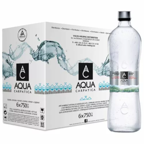 Aqua Carpatica dús 0,75l üveg palackban (DRS visszaváltható, Betéti díjas +50.-Ft)