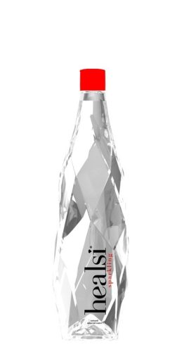 Healsi Water Diamond Bottle Crystal 0,4l szénsavas ásványvíz üveg palackban
