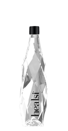 Healsi Water Diamond Bottle Crystal 0,4l mentes ásványvíz üveg palackban