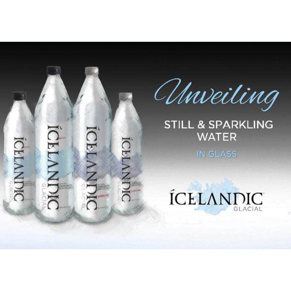 Icelandic Glacial Water 0,33l szénsavas jégvíz üveg palackban