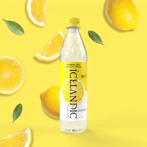 Icelandic Glacial Water 0,5l Sicilíai-citrom ízű szénsavas jégvíz  PET palackban