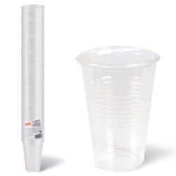 Műanyag pohár 2dl 100db/cs átlátszó
